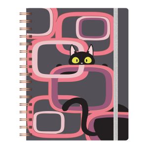 Caderno Reposicionável Colegial Gato Preto Merci – 1 UN