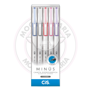 Caneta Esferográfica Minus 0.4mm CiS – Estojo 5 UN