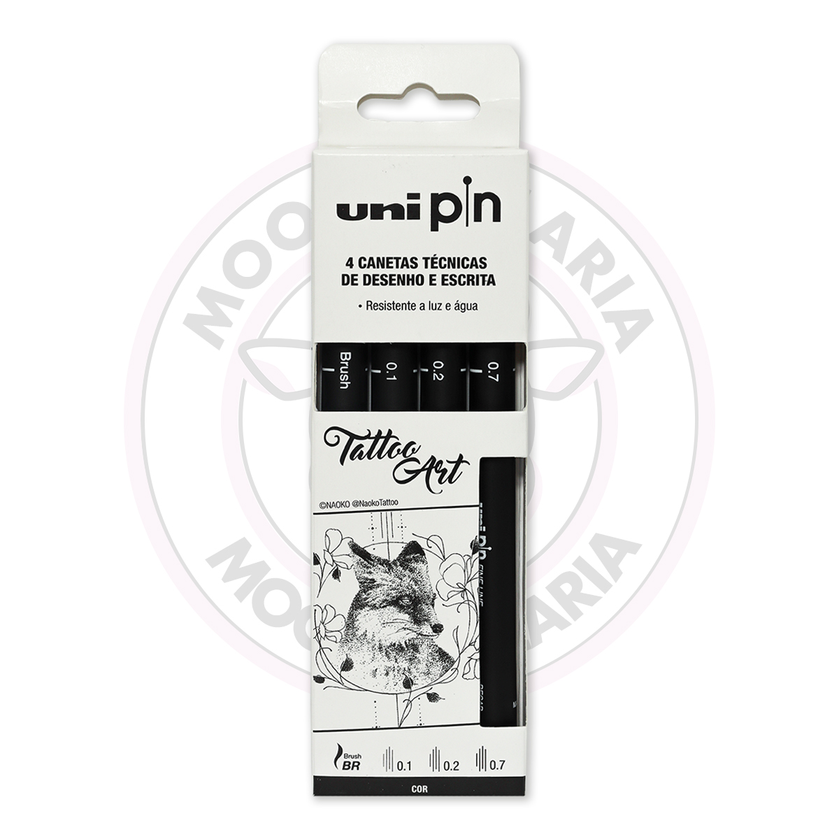 Caneta Técnica Uni Pin Fine Line uni-ball – Tattoo Art – Estojo 4 UN - Image 2