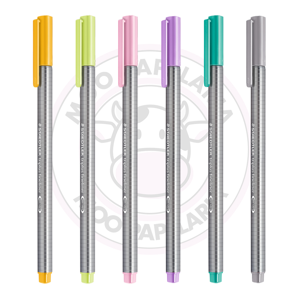 Caneta Hidrográfica Fineliner Triplus 0.3mm Staedtler – Pastel – Estojo 6 UN - Image 3