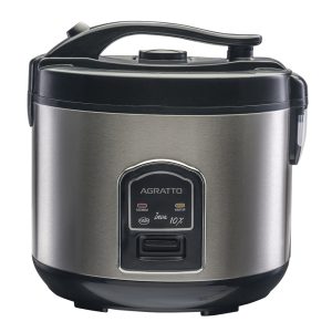 Panela Elétrica Arroz e Legumes Inox 10 Xícaras Visor de Vidro – Agratto PAI10X