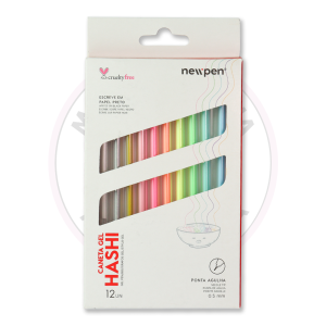 Caneta Gel Hashi 0.5mm Newpen – Blister 12 UN