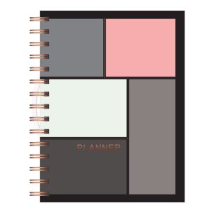 Planner Rosa/Cinza Merci – 1 UN