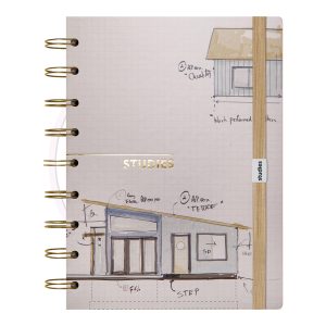 Caderno Reposicionável Médio Arquitetura Studies – 1 UN