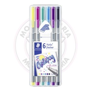 Caneta Hidrográfica Fineliner Triplus 0.3mm Staedtler – Galáxia – Estojo 6 UN