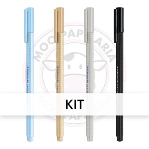 Kit Marca-Texto Triplus TextSurfer Staedtler – Vintage – Kit 4 UN