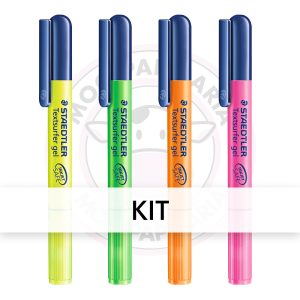Kit Marca-Texto Gel TextSurfer Staedtler – Kit 4 UN