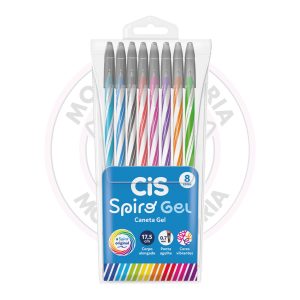 Caneta Gel Spiro Gel 0.7mm CiS – Estojo 8 UN