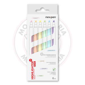 Marca-Texto Up Pastel Newpen – Blister 6 UN