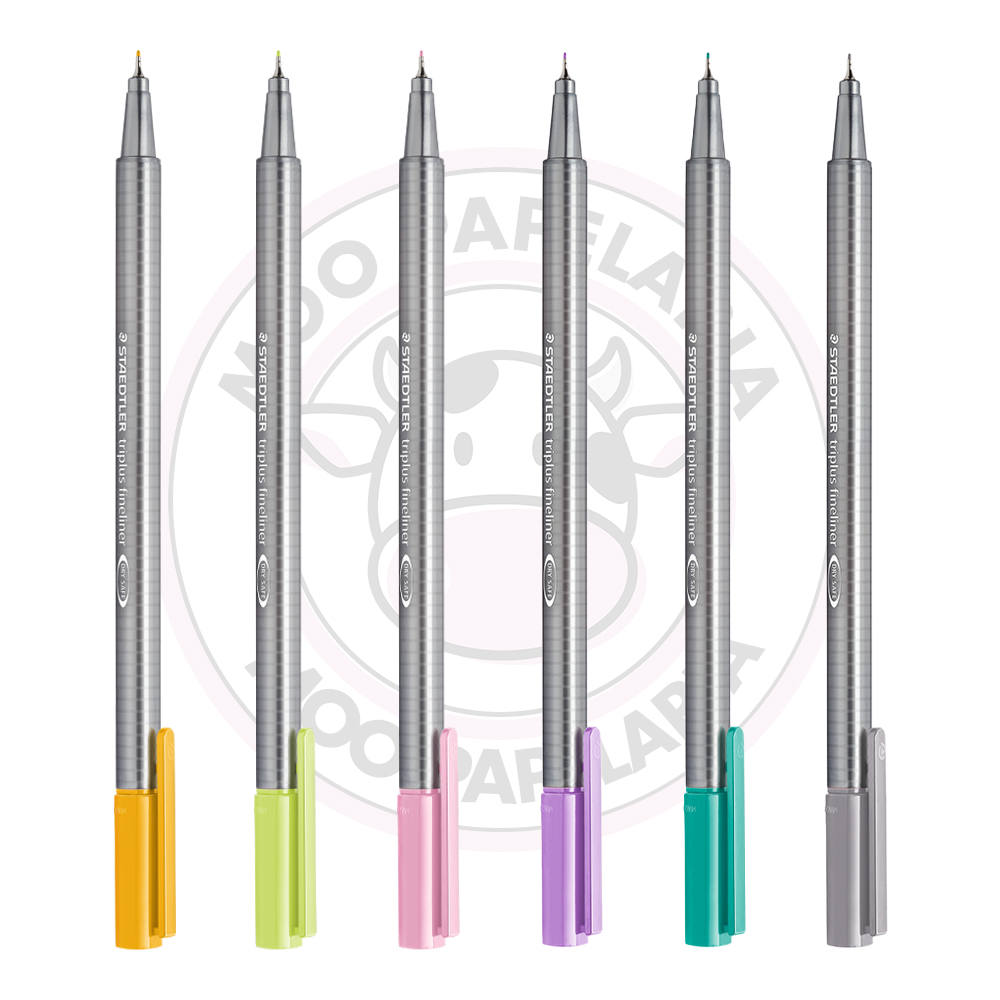 Caneta Hidrográfica Fineliner Triplus 0.3mm Staedtler – Pastel – Estojo 6 UN - Image 4