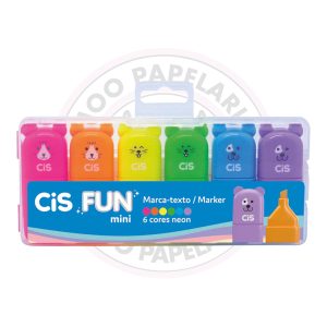 Marca-Texto Fun Mini CiS – Neon – Estojo 6 UN