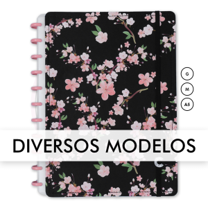 Caderno Inteligente By Gocase Classical Rose Black CI – 1 UN