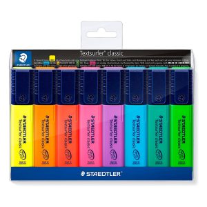 Marca-Texto Fluorescente Textsurfer Classic Staedtler – Estojo 8 UN
