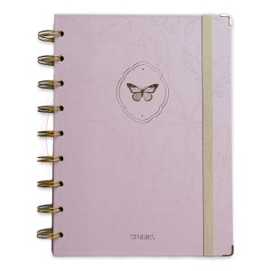 Caderno Reposicionável Médio 2025 Studies – Borboleta – 1 UN