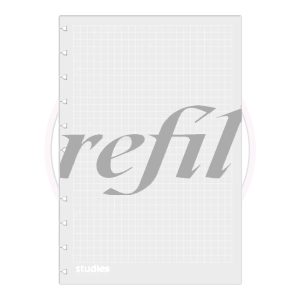 Refil para Caderno Universitário Studies – Quadriculado – 1 UN