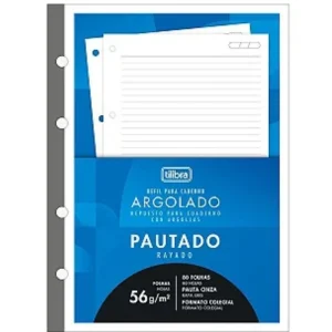 Bloco P/ Fichário Colegial 80fls Tiliflex