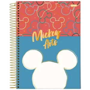 Caderneta Esp CD 1/8 80fls Mickey Arts Jandaia
