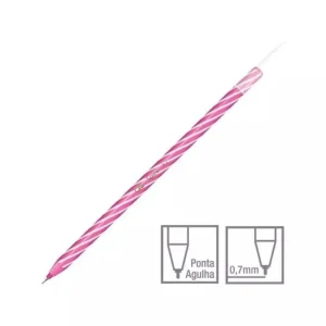 Caneta Esferográfica CIS Spiro 0,7MM Rosa