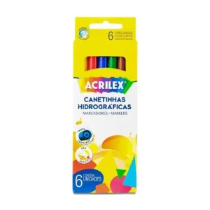 Caneta Hidrocor c/6 06926 Acrilex