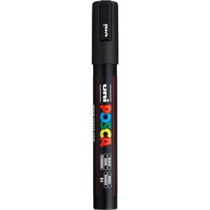 Caneta Posca PC-3M Uni Mitsubichi Preta