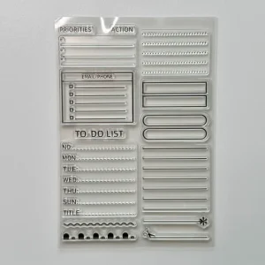 Carimbo em Silicone “To Do”