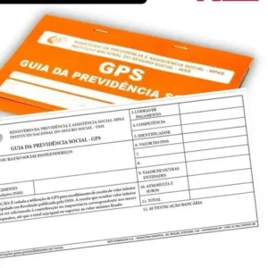 Carne Guia Previdência Social GPS INSS Carbonado em 2 vias