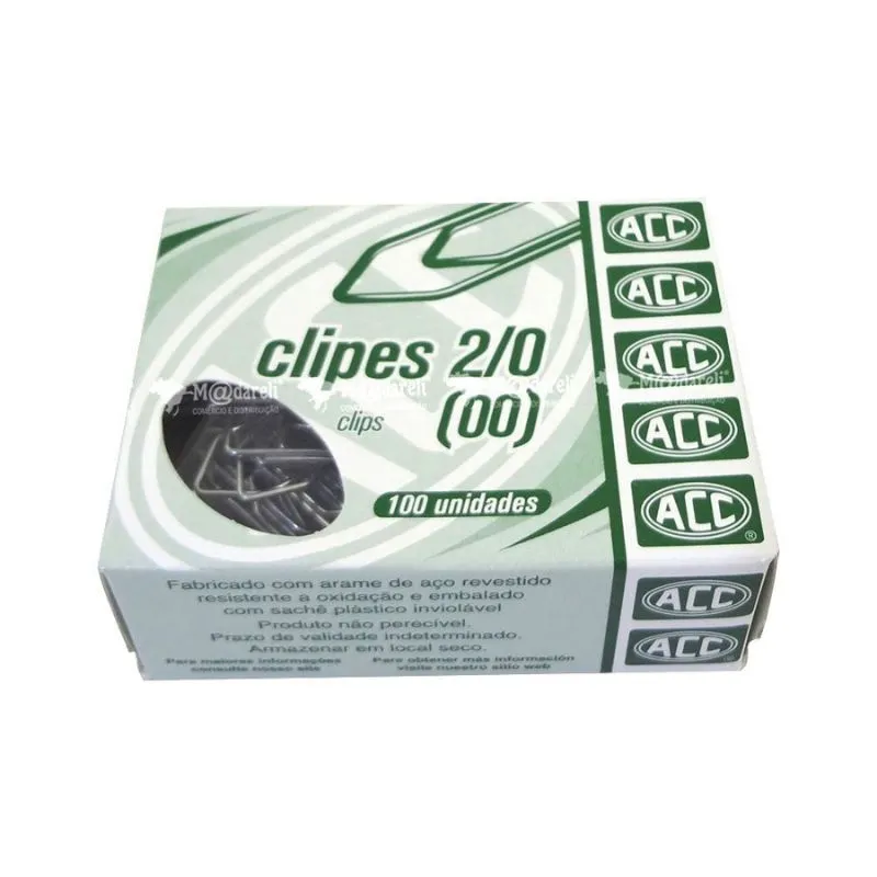 Clips 2/0 (00) 100 Unidades Galvanizado ACC