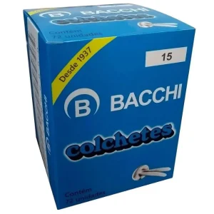 Colchete Nr 15 CX com 72 unidades Bacchi