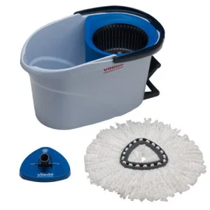 Cubo de Fregona Estrecho Kit Ultraspin Vileda Set Fregona+Cubo Pedal