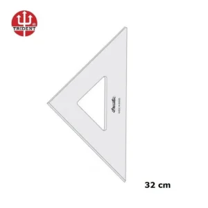 Esquadro Acrílico 2MM Ref 2532 ( 45º/45º/90º) Trident