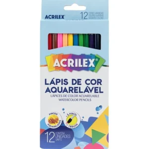 Lápis de Cor com 12 Aquarelável Acrilex