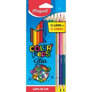 Lápis de Cor com 12 cores Maped Colors PEPS 832023
