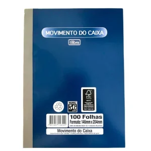 Movimento Caixa 1/4 146MMx204MM 100 folhas Tilibra