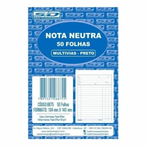Nota Neutra 1/36 104×143 50 folhas São Domingos