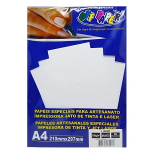 Papel Impressão Linho 180gr 50 folhas Off Paper