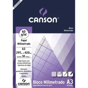 Papel Milimetrado Canson A3 Unidade