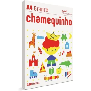 Papel Sulfite A4 Chamequinho 100 Folhas Branco 75gr 210mm x 297mm