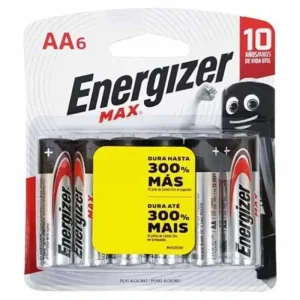 Pilha Energizer Max Alcalina AA 6×1