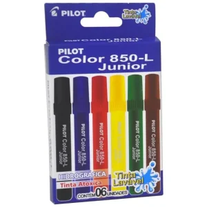Pincel Hidrocor Pilot Color 850-L com 6 Cores