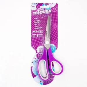 Tesoura Acrilex Multiuso 19cm Roxa