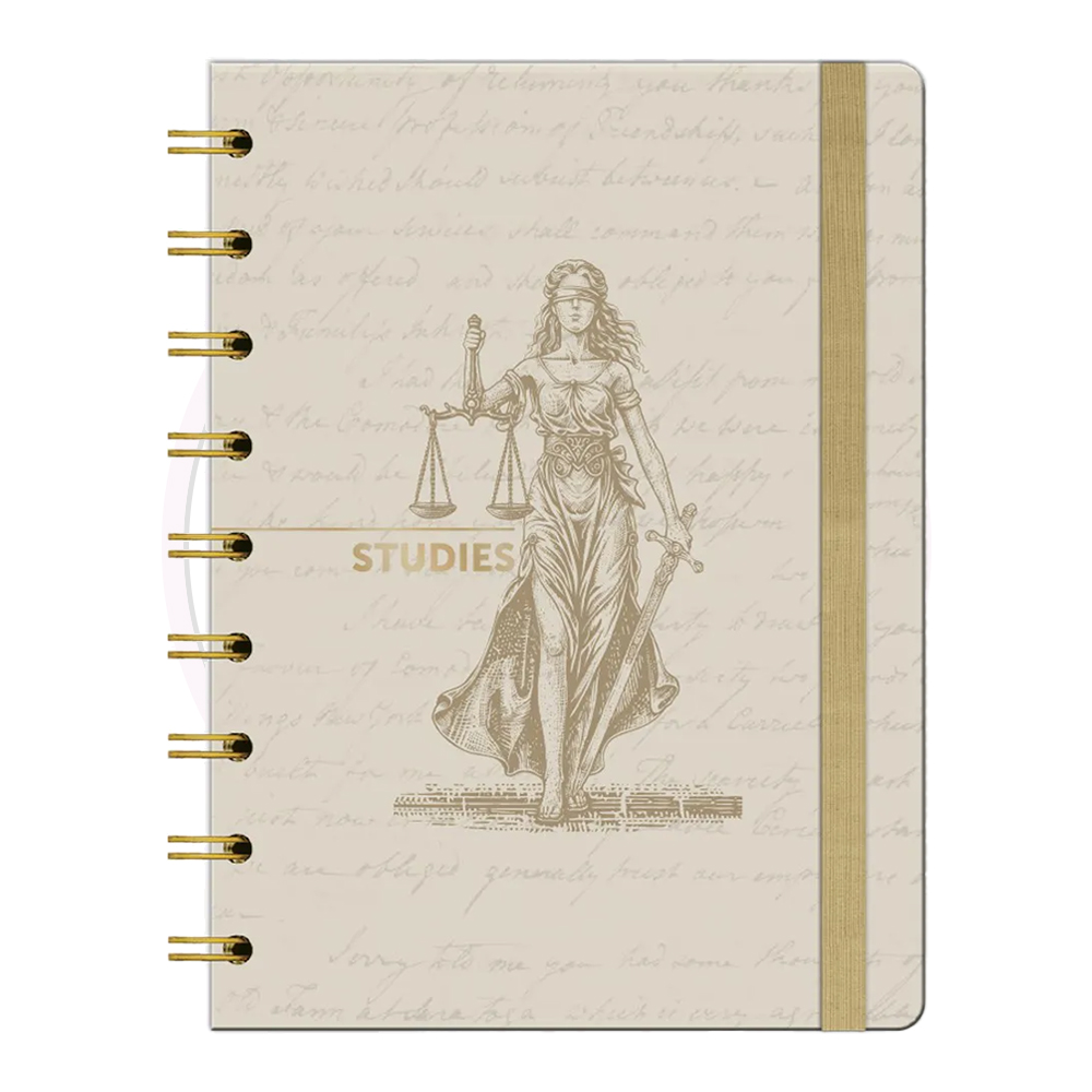 Caderno Reposicionável Médio Studies – Direito – Deusa da Justiça – 1 UN - Image 2