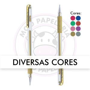 Caneta Gel Metálica Hybrid Grip 0.8mm Pentel – 1 UN