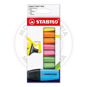 Marca-Texto BOSS Mini Stabilo – Neon – Blister 5 UN