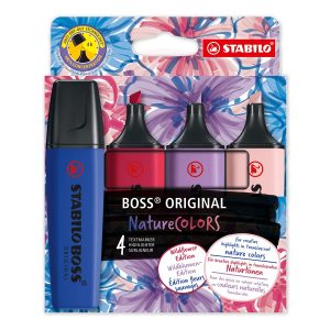 Marca-Texto BOSS Original Stabilo – NatureColors Wildflower – Estojo 4 UN