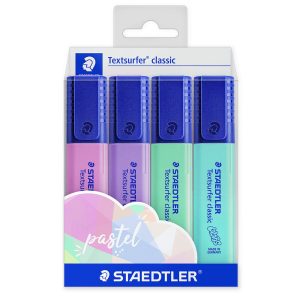 Marca-Texto TextSurfer Classic Retrô Pastel Staedtler – Estojo 4 UN