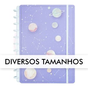 Caderno Reposicionável Caderno Inteligente – Purple Galaxy By Gocase – 1 UN